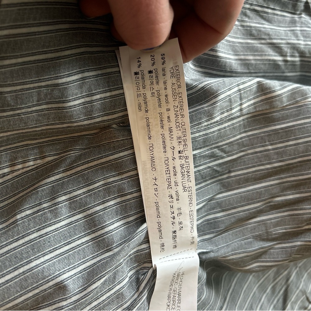 Zara Basic WOOL blend Windowpane Plaid Blazer S B… - image 7